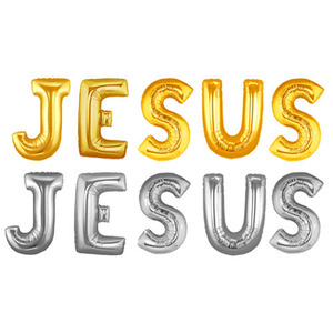 대형 알파벳 JESUS 은박풍선(대)
